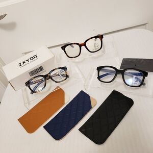 NIB ZXYOO Set Of 3 Reading Glasses 1.50 Magnification